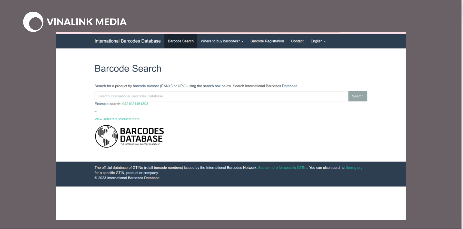 Barcode Database có nguồn dữ liệu khổng lồ từ các các trang bán hàng danh tiếng